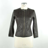 Emilio Romanelli Black Leather Women Jacket -   -  Emilio Romanelli.